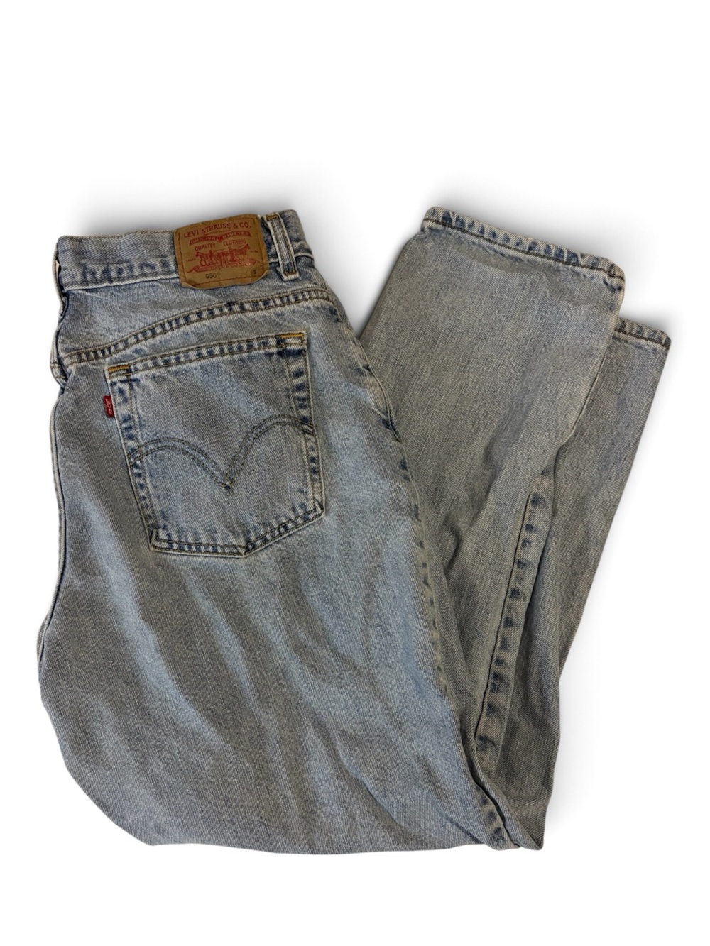 Levi's womens Light Wash Relaxed Jeans - Pale Blue Denim